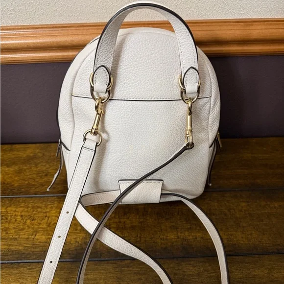 ✨ Coach Andi Mini Backpack Purse – Chalk Pebble Leather ✨ - Picture 9 of 11